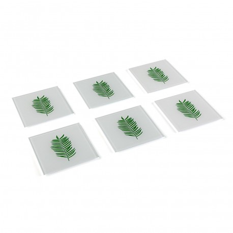 SET 6 SOTTOBICCHIERI DI VETRO