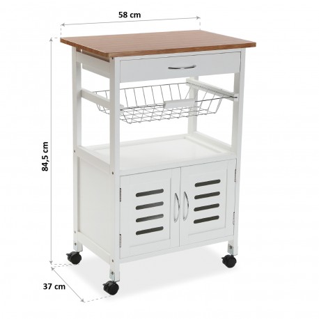 CARRELLO CON RUOTE 1 PORTA