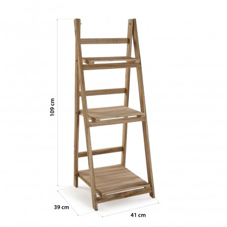 SCAFFALE 3 RIPIANI LEGNO CHIARO