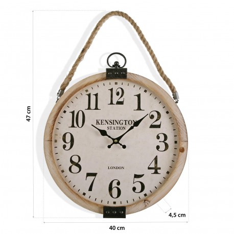 OROLOGIO PARETE IN LEGNO 40CM