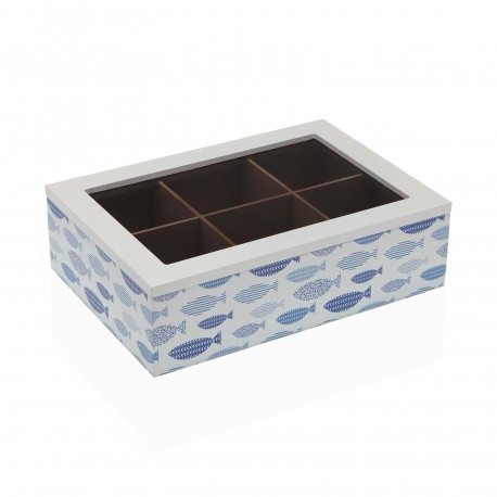 SCATOLA DA TÉ IN LEGNO AQUA
