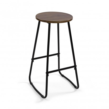 SET TAVOLO/2 SGABELLI SCURO