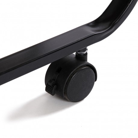 CARRELLO PIEGHEVOLE NERO CON RUOTE