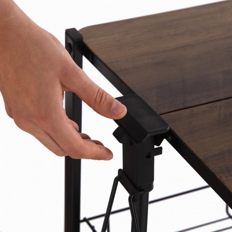 CARRELLO PIEGHEVOLE NERO CON RUOTE