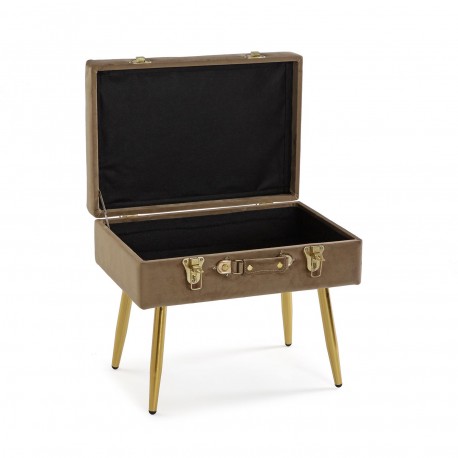 PANCA FONDOLETTO VELLUTO MARRONE