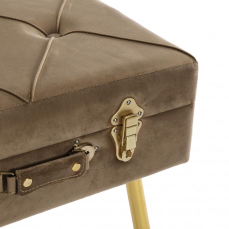 PANCA FONDOLETTO VELLUTO MARRONE