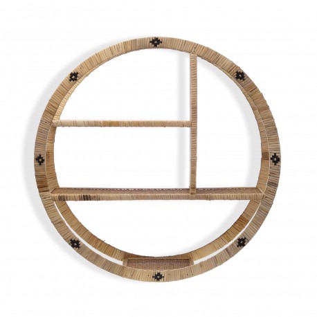 SCAFFALE ROTONDO RATTAN