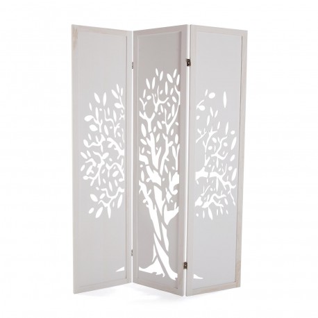 PARAVENTO LEGNO BIANCO ALBERO