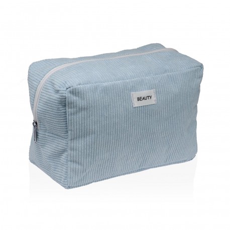 BEAUTY CASE CORDUROY AZZURRO GRANDE