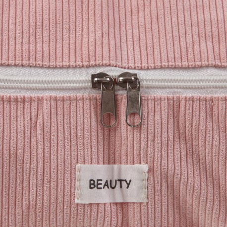 SCATOLA CONTENITORE CORDUROY ROSA L