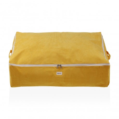 SCATOLA CONTENITORE CORDUROY GIALLA XL