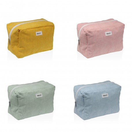 BEAUTY CASE CORDUROY AZZURRO GRANDE