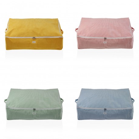 SCATOLA CONTENITORE CORDUROY GIALLA XL