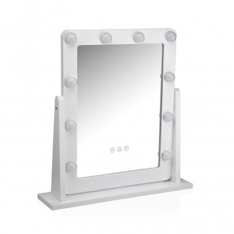 SPECCHIO RETTANGOLARE CON LUCI GLAM