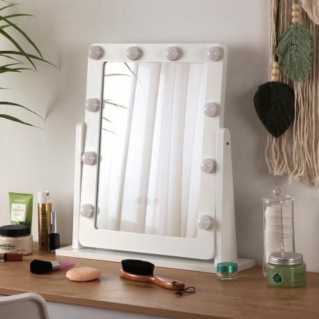SPECCHIO RETTANGOLARE CON LUCI GLAM