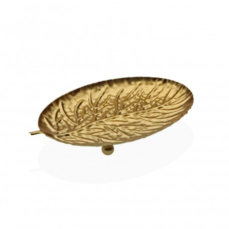 CENTRO TAVOLA FOGLIA ORO "S"