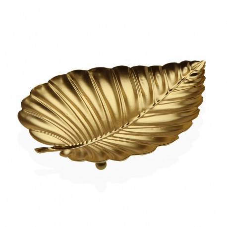 CENTRO TAVOLA METALLICO FOGLIA