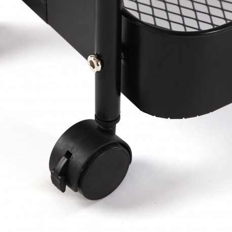 CARRELLO 3 RIPIANI NERO