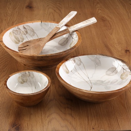 BOWL SMALTATO FOGLIA