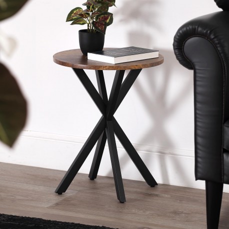 TAVOLINO ROTONDO LEGNO 40x50