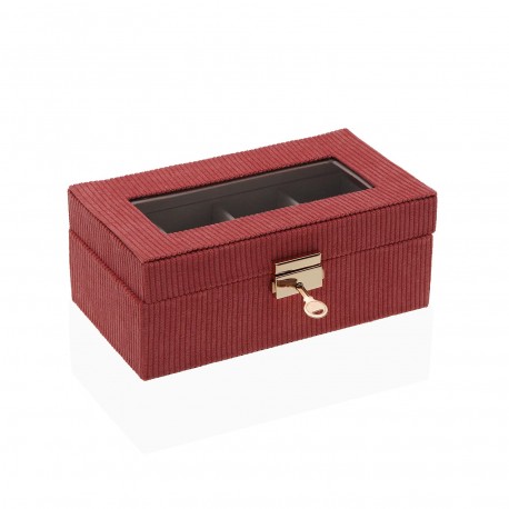 SCATOLA IN LEGNO 4 OROLOGI TERRACOTA