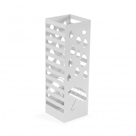 PORTAOMBRELLI METALLO BIANCO "PIOGGIA"