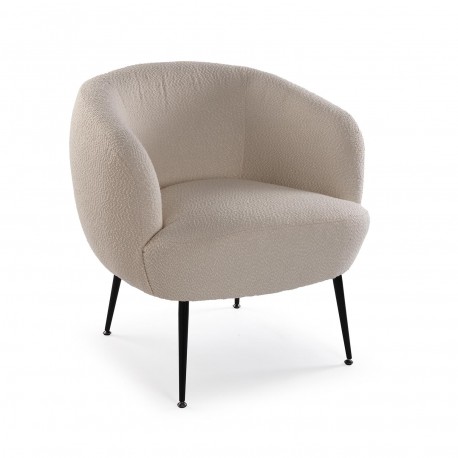 POLTRONA CON BRACCIOLI BEIGE DONNY