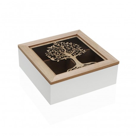 SCATOLA DA TÈ ALBERO DELLA VITA NATURA