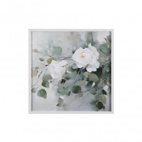 TELA 40 X 40 ROSE BIANCHE