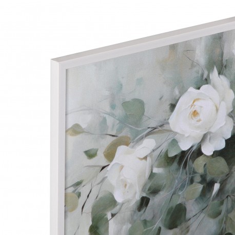 TELA 40 X 40 ROSE BIANCHE