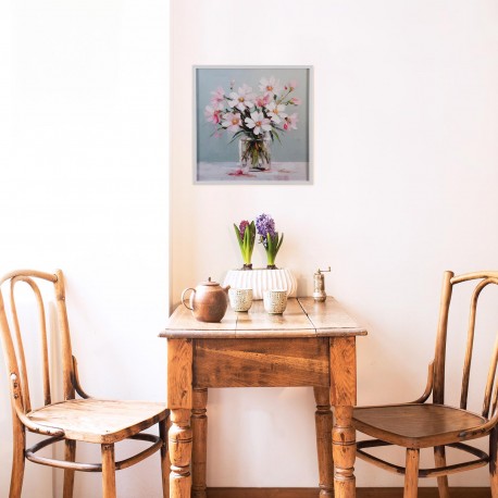 TELA 40 X 40 VASO FIORI