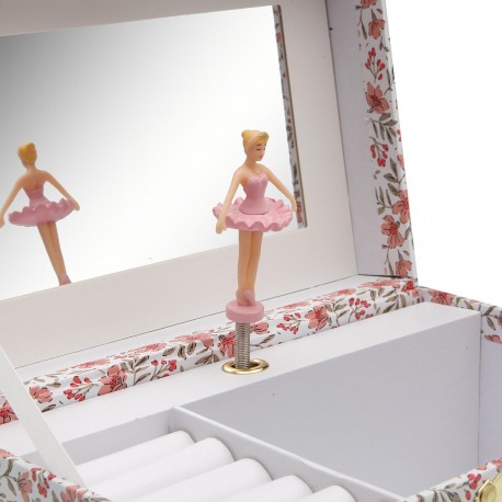 PORTAGIOIE ROSES CON SPECCHIO E BALLERINA