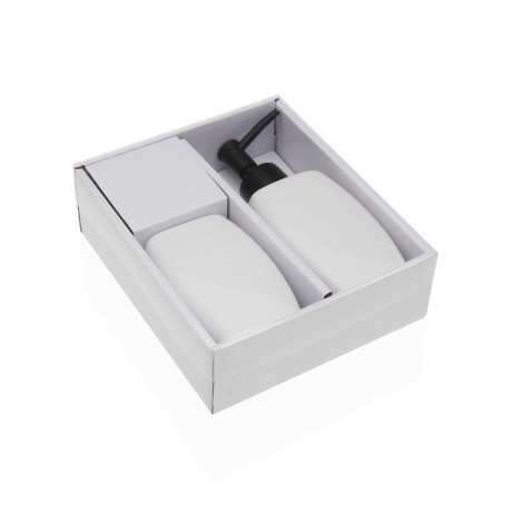 SET SAPONIERA E PORTA SPAZZOLINI BIANCO