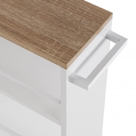 CARRELLO BIANCO 3 RIPIANI CON RUOTE