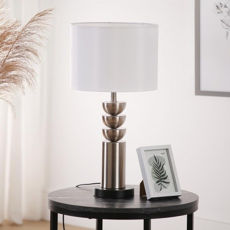 LAMPADA DA TAVOLO ERIS ARGENTATA