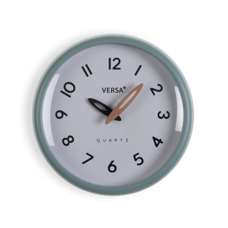 OROLOGIO DA PARETE BIANCO CORNICE VERDE 24,4 CM