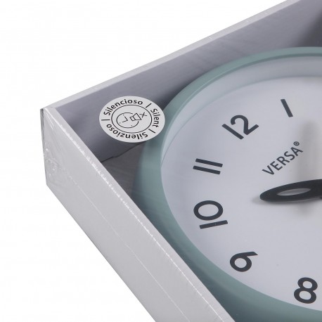 OROLOGIO DA PARETE BIANCO CORNICE VERDE 24,4 CM