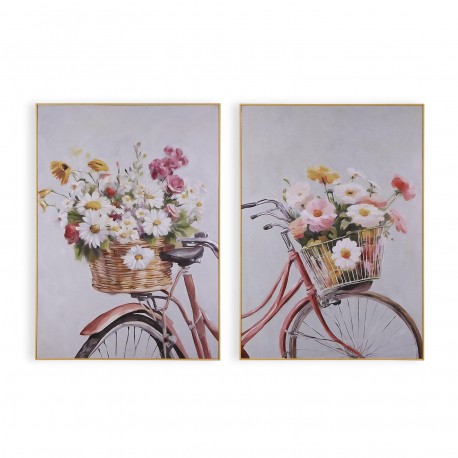ASSORTIMENTO 2 QUADRI BICICLETTA 50 X 70