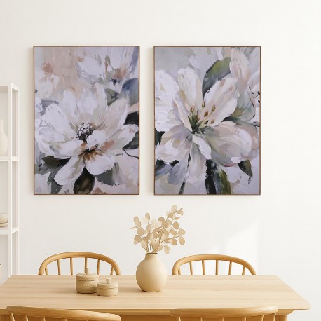 ASSORTIMENTO 2 QUADRI FIORI 60 X 90