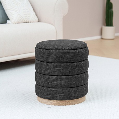 PUFF CON STORAGE GRIGIO