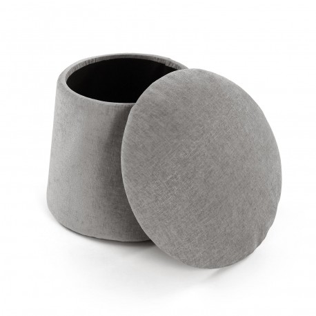 PUFF CON STORAGE GRIGIO