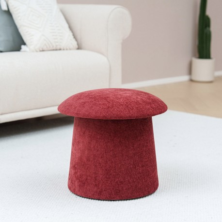 PUFF CON STORAGE ROSSO
