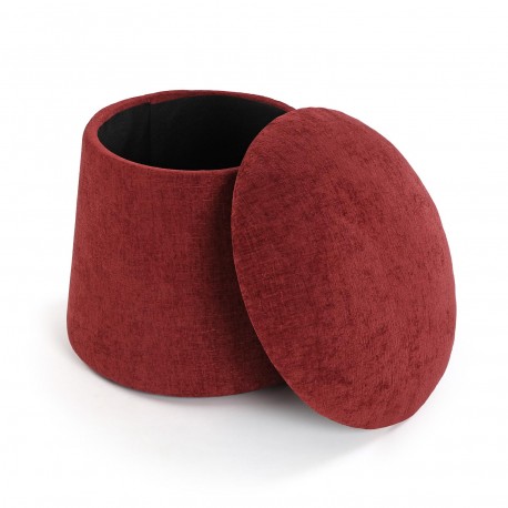 PUFF CON STORAGE ROSSO