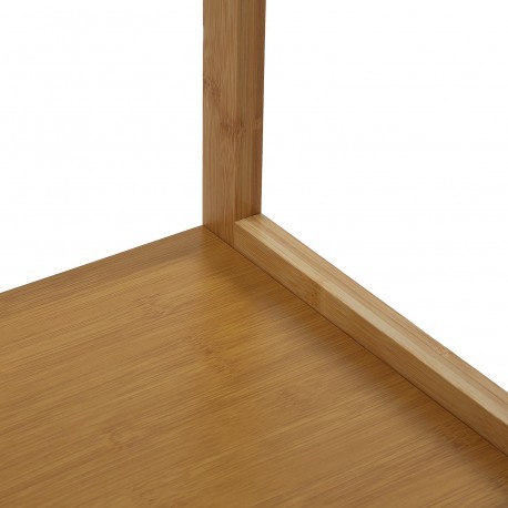 SCAFFALE IN BAMBOO CON SPECCHIO