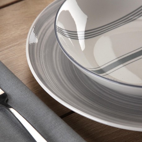 SERVIZIO 18 PEZZI VORTEX GRIGIO