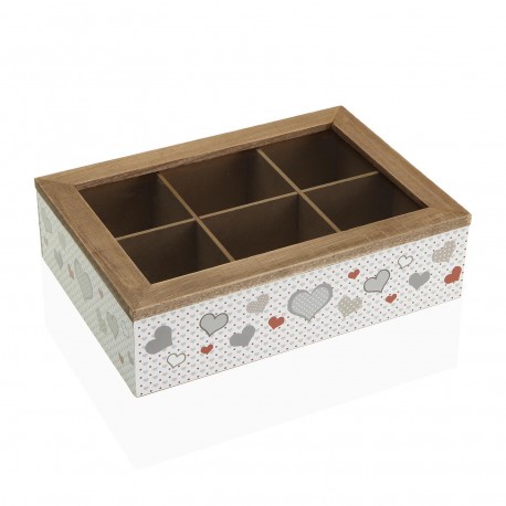 SCATOLA DA TÉ IN LEGNO URBANA