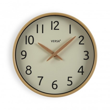 OROLOGIO PARETE EFFETTO LEGNO CHIARO 30 CM
