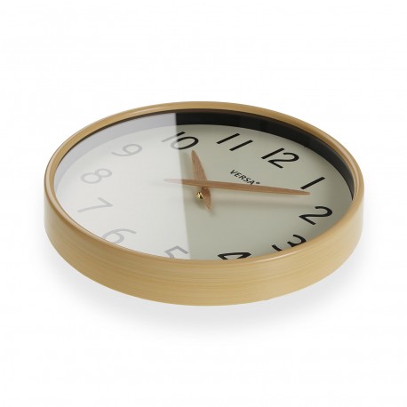 OROLOGIO PARETE EFFETTO LEGNO CHIARO 30 CM