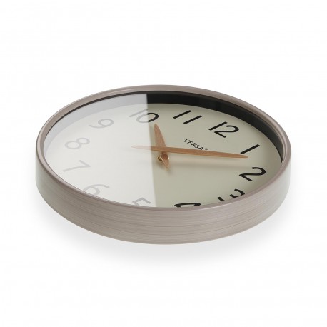 OROLOGIO PARETE EFFETTO LEGNO BIANCO 30 CM