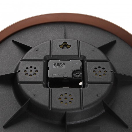 OROLOGIO PARETE EFFETTO LEGNO SCURO 30 CM